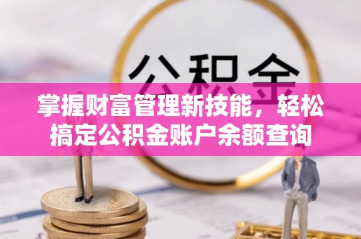 田寮掌握财富管理新技能，轻松搞定公积金账户余额查询