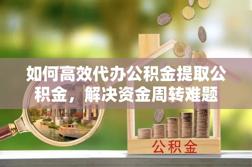 田寮如何高效代办公积金提取公积金，解决资金周转难题